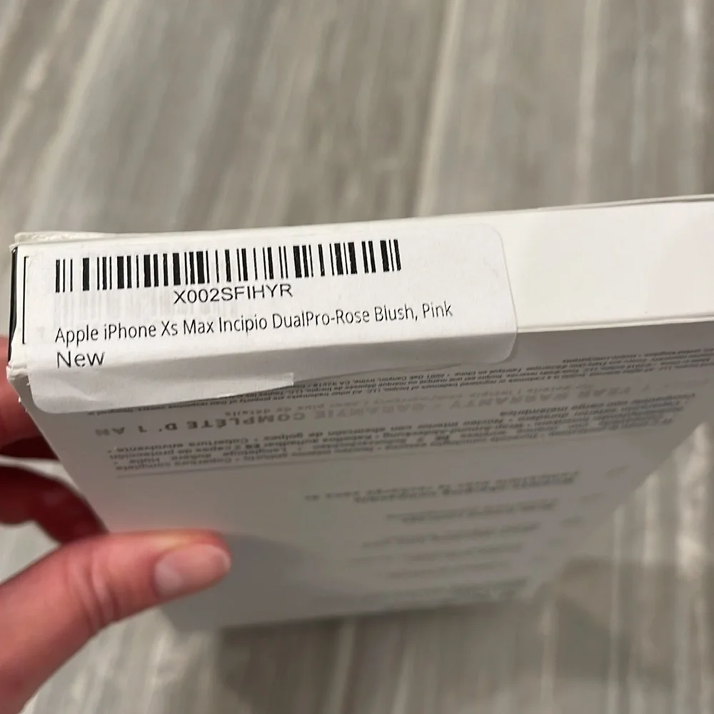 NEW in Box iPhone XS Max Rose Blush light pink cover